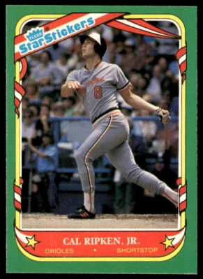 1987 Fleer Star Stickers #101 Cal Ripken Jr.   Baseball Baltimore Orioles - Image 1 of 2