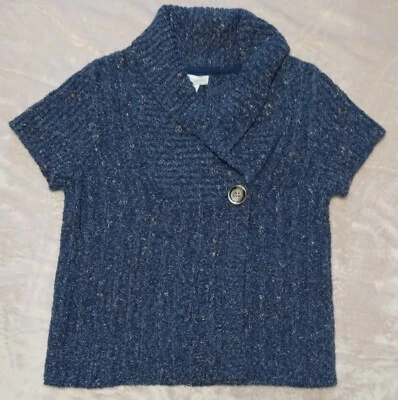 Cárdigan Charter Club para mujer talla grande azul hilo crepuscular nuevo con etiquetas Foto 1 de 4