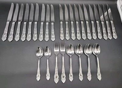 28- Reed & Barton Stainless HAVERSHAM  Flatware 18/10  - Image 1 of 4
