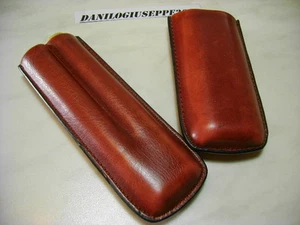  FORMULA  CUSTODIA PORTASIGARI / PER 2 SIGARI  IN PELLE    NUOVO  MARRONE - Foto 1 di 1