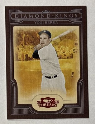 Donruss Threads Diamond Kings 2008 con marco rojo 015/100 Yogi Berra #DK-43 HOF Foto 1 de 2