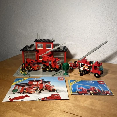 LEGO 6382 Feuerwehrstation Und 6480 Feuerwehrauto Light & Sound mit Bauanleitung - Bild 1 von 4