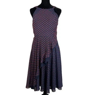 Vestido Eva Franco Mujer Maryanne Punto Suizo Talla 4 Retro Pinup Rockabilly Volantes Foto 1 de 4