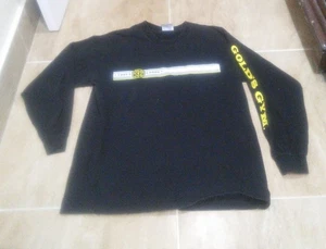 Vintage 2005 Gold's Gym Shirt Spell Out Taped Black Long Sleeve Gr. M - Bild 1 von 11