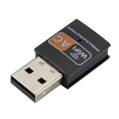2.4GHz+5GHz 600mbps Dual Band USB Wifi Adapter Wireless Network Card Wireless - Image 1 of 4