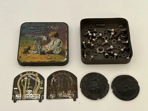 MECCANO Bits and Pieces In A Vintage Tin - Picture 1 of 9