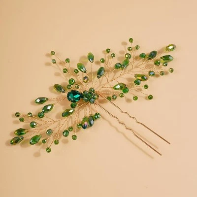Bridal Crystal Hair Pins Classical Wedding Back Comb Prom Party Festival Hair... - Image 1 of 3