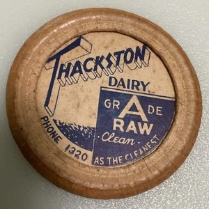 Vintage Thackstons Dairy Cardboard Milk Cap Greenville SC Biltmore - Picture 1 of 4