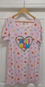 Elegant Emily Nightgown Womens Large Multicolor Sleepwear Comfort Best Mom Heart - Picture 1 of 8