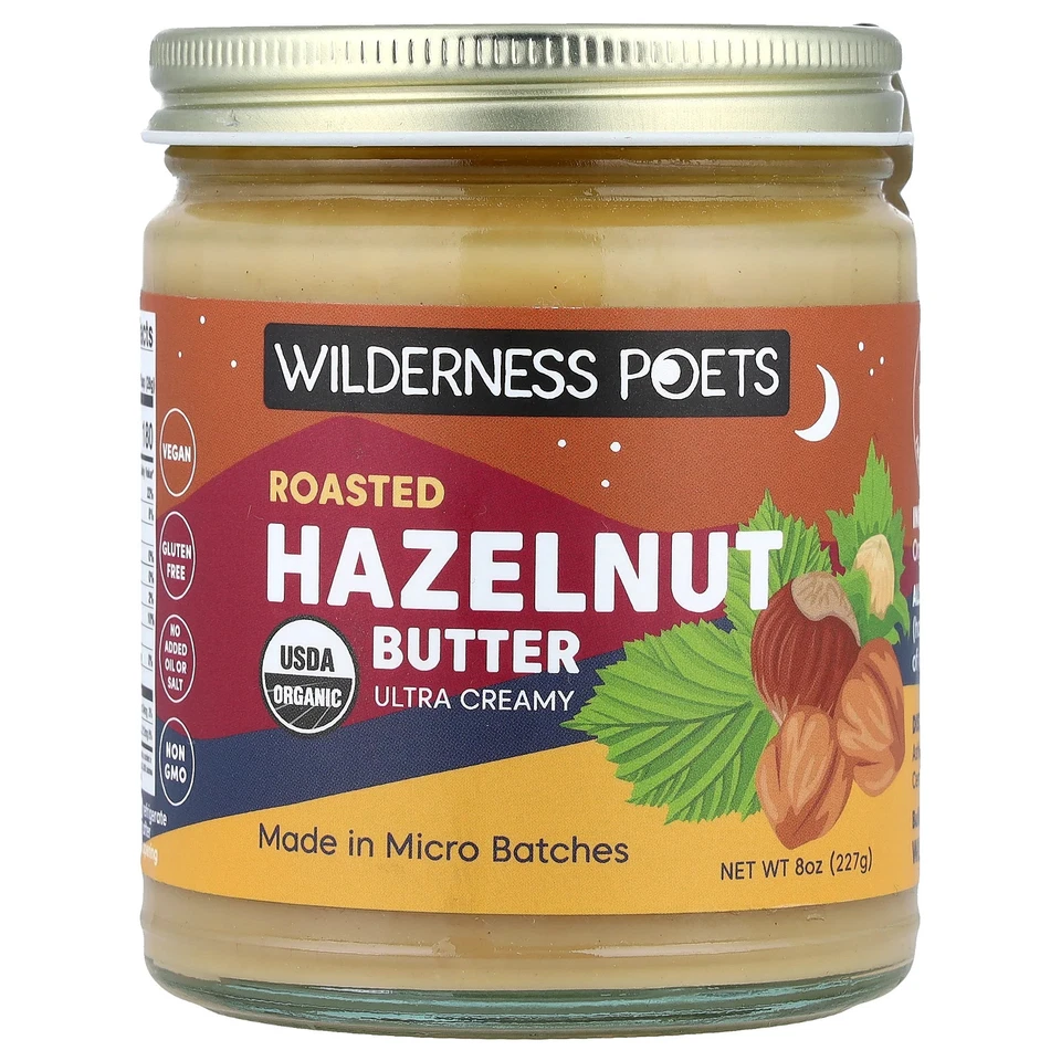 Roasted Hazelnut Butter, Ultra Creamy, 8 oz (227 g) - Image 1 of 3