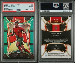 2023-24 Panini FIFA Select Rafael Leao Green /5 PSA 9 Portugal - Picture 1 of 1