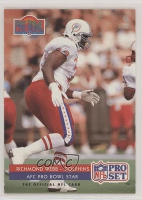 1992 Pro Set Mobil FACT AFC Pro Bowl Star Richmond Webb #398 - Image 1 of 2