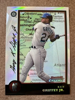 Bowman Chrome #33 1998 Ken Griffey Jr. HOF International Refractor Foto 1 de 4