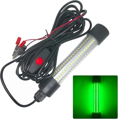 50000 Lúmenes 12V 126 LED Verde Luz de Pesca Subacuática Lámpara Atraer Peces 5m Foto 1 de 4