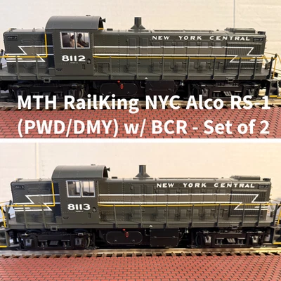 MTH RailKing New York Central Also RS-1 Diesel Engines – Set of 2 – PWD/DMY - Image 1 of 4