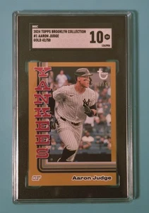 Colección Brooklyn Topps 2024 oro #1 Aaron Judge/50 SGC 10 - Imagen 1 de 2