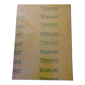 Piastra stampa vintage stampa tipo metallo VITAPLATE grafica arte tipografia VUOTA - Foto 1 di 2