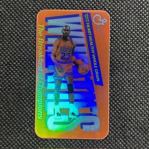 Michael Jordan 1988 Wheaties Arancione Rifrattore Promo Tabacco Inserto Card—Bulls - Foto 1 di 2