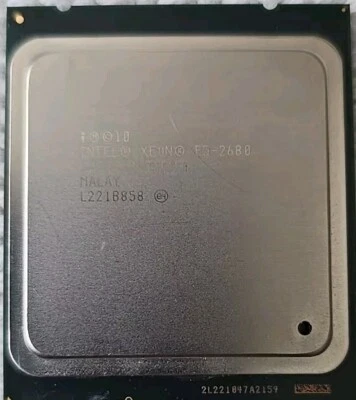 Lot 2 Intel Xeon E5-2680 2.7GHz 20M8GT/s SR0KH LGA2011 ServerCPU Processor  #S12 - Image 1 of 4