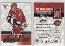2002 Pacific Private Stock Titanium Authentic Game-Worn Jerseys Rod Brind'Amour