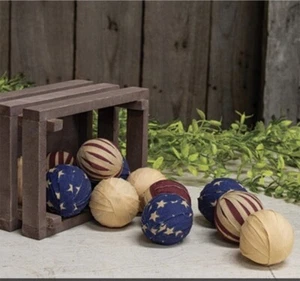 12 Primitive Americana Lumpenkugeln - 1,5 Zoll Schüsselfüller - patriotisch - Bild 1 von 1
