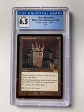 MTG - Grim Monolith - Urza's Legacy - CGC 6.5 Ex/NM+