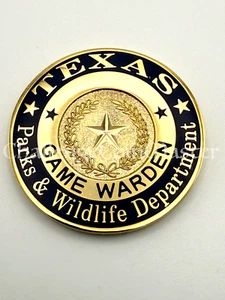 Moneta sfida colore oro F57 Texas Game Warden Parks & Wildlife Department - Foto 1 di 2