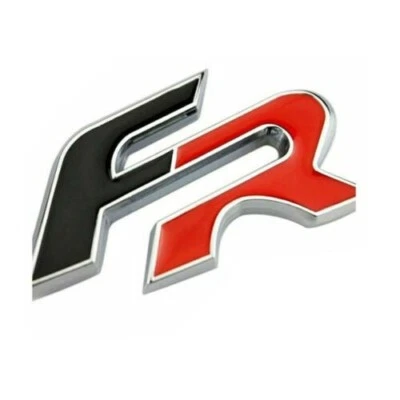 Lenkrad FR Formula Racing Schriftzug Logo Emblem Rot Schwarz Für Seat - Bild 1 von 3