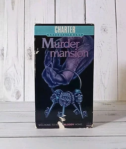 Murder Mansion VHS Tape 1972 Euro Horror/Mystery 1986 Charter Ent. SHIPS FREE - Imagen 1 de 13
