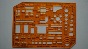 Zeichenschablone RUMOLD N° 2615 ARCHITEKT :- Möbel M 1 : 100 - Bild 1 von 1
