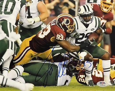 Jonathan Allen Signed Autographed Washington Commanders 8x10 Photo PSA/DNA COA - Image 1 of 2