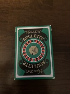 VINTAGE Vegas Night Roulette Playing Cards 1988 W/ Instructions