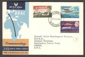 Rhodesia 1962 BOAC FDC - Picture 1 of 2
