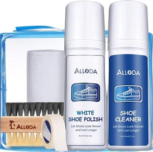 Shoe Cleaner+Shoe Whitener, Sneaker Cleaner, Brush-Shoe Cleaning Kit, Alloda - Picture 1 of 7