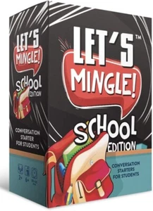 Let's Mingle Edición Escolar Juego de Cartas Iniciadores de Conversación para Estudiantes Edad 6+ - Imagen 1 de 6