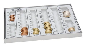 Zählbrett lichtgrau m. Metallboden Münzzählbrett 16075 WEDO® - Bild 1 von 1