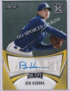 2021 Leaf Draft BA-BK1 Ben Kudrna XRC Autograph Gold Royals - Picture 1 of 1
