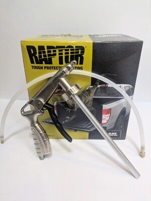 UPOL 0820 Raptor Black Spray-On Truck Bed Liner Kit w/ FREE Spray Gun (1 gallon) - Image 1 of 4