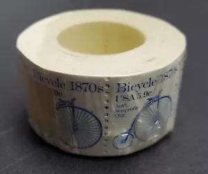 US Stamp #1901 5.9c Bicycle Nonprofit Sealed Coil Roll of 500 F-VF - Picture 1 of 3