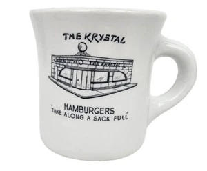 THE KRYSTAL HAMBURERS “TAKE ALONG A SACK FULL” COFFEE MUG SHENANGO China D-24 - Picture 1 of 9
