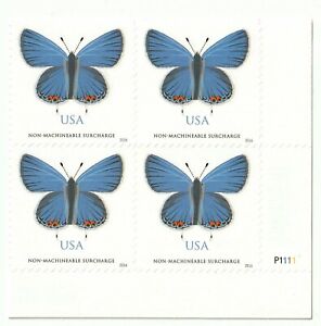 US #5136 Eastern Tailed Blue Butterflies (2016) Non-Machineable Rate Stamp Block