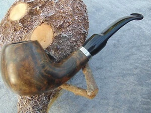 Angelo Bruyereholz-Pfeife Markenpfeife Silberfarbener Ring Wien 7 NEU! - Bild 1 von 3