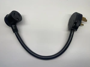 3 Prong to 4 Prong Dryer Plug Adapter - N14-30P to N10-30R 10AWG 600V - Picture 1 of 4