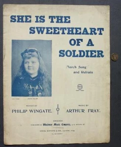 1898 Free Cuba She Is The Sweetheart of a Soldier Partitura Musical MUY ESCASA--- - Imagen 1 de 1