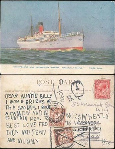 POSTAGE DUE GB 1924 PAQUEBOT 1 1/2d CHARGE NOT COLLECTED REDIRECTD CHARGED AGAIN - Picture 1 of 1