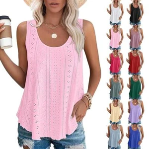 Women with Built in Bra Cami Bra Flowy Tank Tops Padded Bra Loose Camisole Tops - Picture 1 of 27