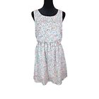 H & M Divided Womens Dress Size 8 Floral Cutout Summer Cute Casual Vacation