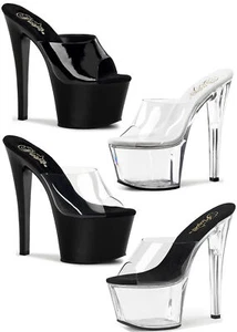 Exotic Pole Dancer 7" Spike Stiletto Heel Platform Drag Queen Sandal - Picture 1 of 7