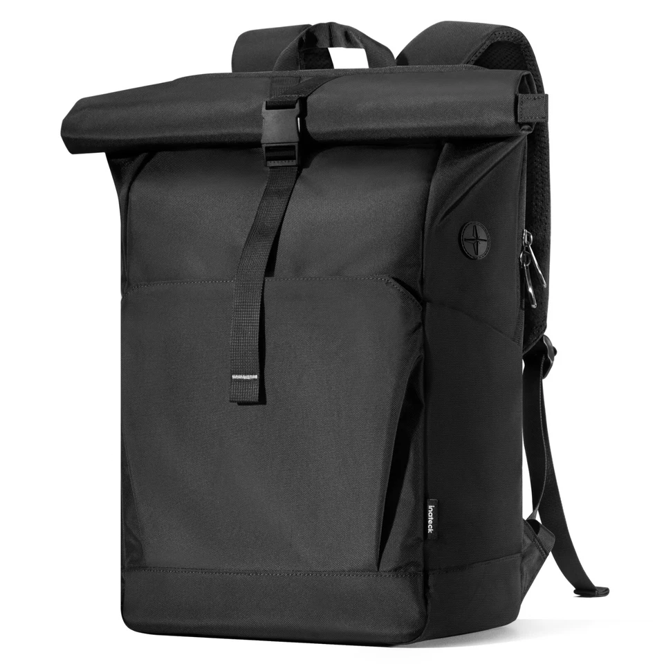 Inateck RollTop Rucksack 25L-30L Tagesrucksack 17 Zoll Laptops Fahrrad Schulruck - Bild 1 von 4