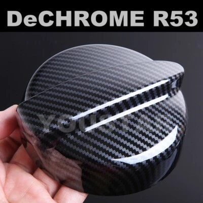 US STOCK x1 Efecto CARBONO Tapa Gas Tanque Combustible Cubierta para MINI 01-06 R53 Cooper S Foto 1 de 4